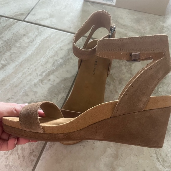 Lucky Brand Shoes - NWT Lucky Brand LK Karston Suede Sandal Wedges